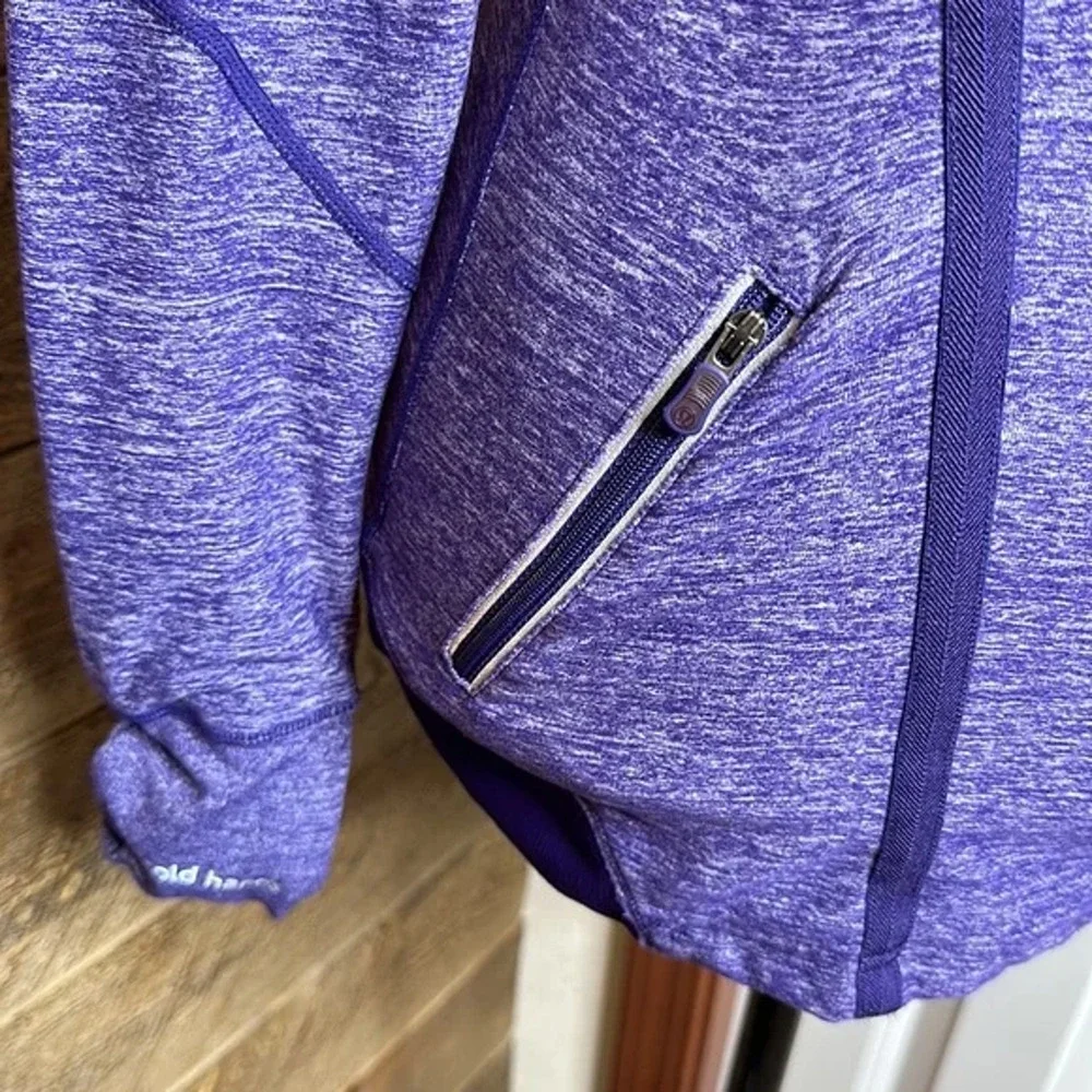 Lululemon Run Inspire pullover 1/2 zip Heather Purple Long Sleeve Size 4 - Picture 4 of 7